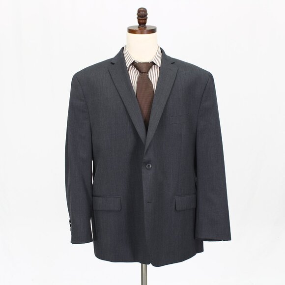 Michael Kors 50R Gray Solid 2-Button Sport Coat Blazer Jacket G902